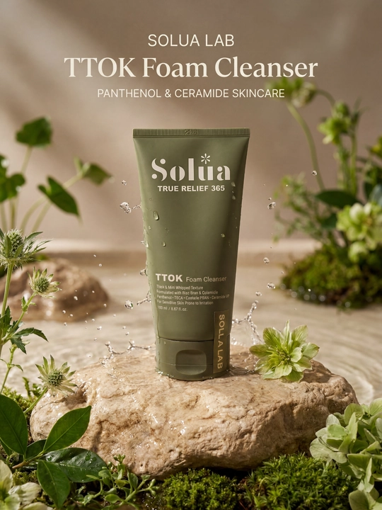 SOLUA TTOK Foam Cleanser, пенка для умывания чувствительной кожи, 150 м