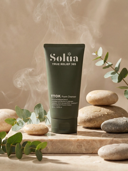 SOLUA TTOK Foam Cleanser, пенка для умывания чувствительной кожи, 150 м - 