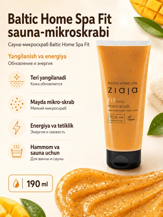 BALTIC HOME SPA FIT микроскраб для сауны - 190 мл