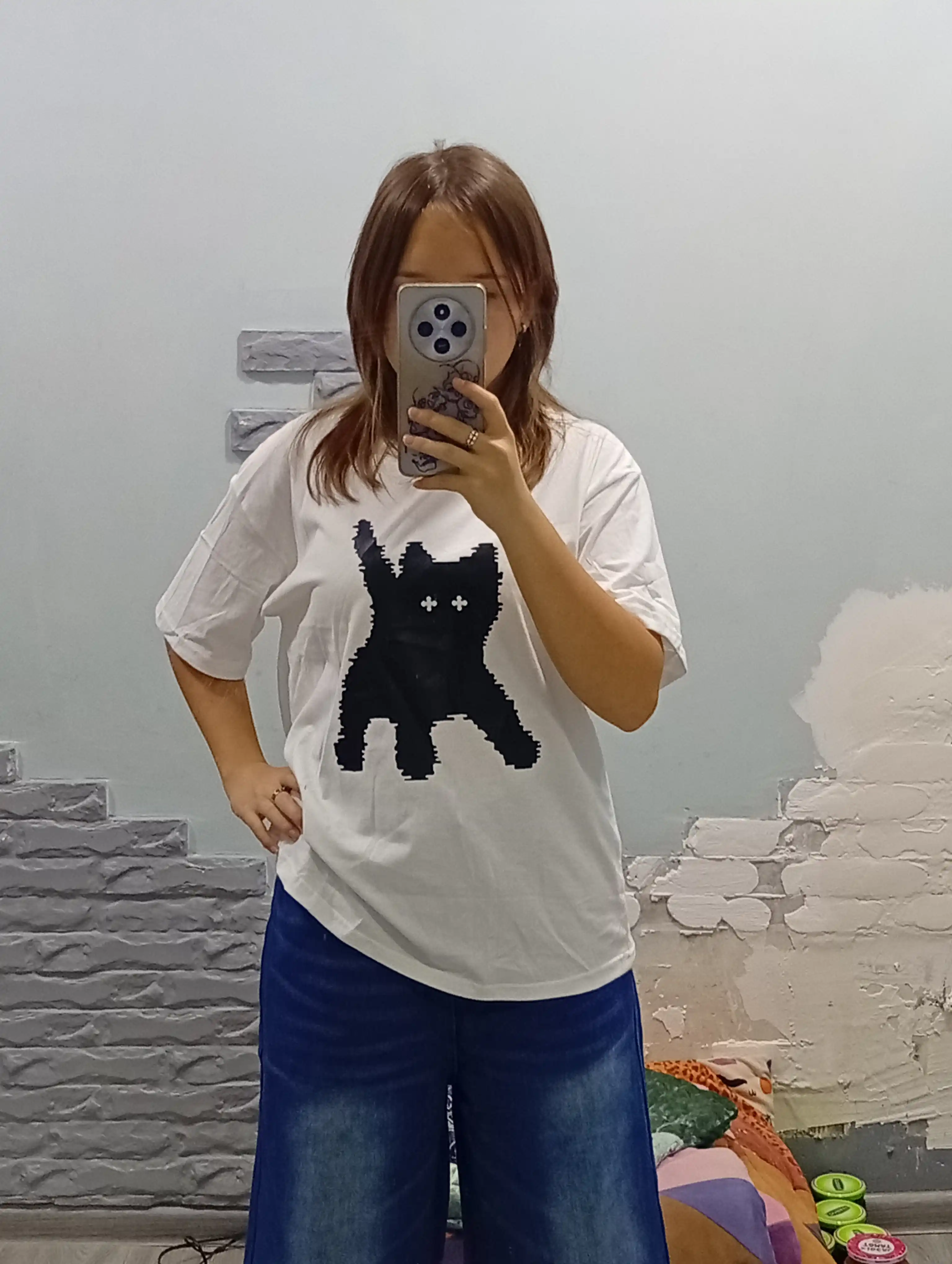 TAYNA Шорты джинсовые, мужские, женские, повседневные, baggy, оверсайз, Y2K, 100% хлопок