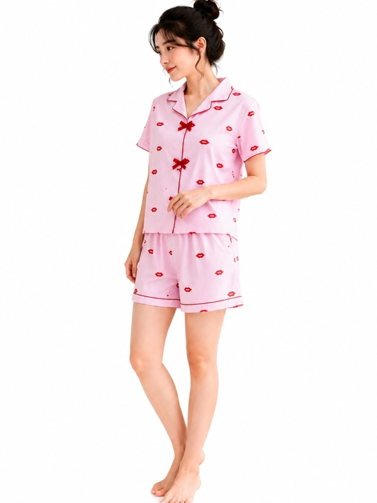Ayollar uchun paxtali pijama to‘plami, yumshoq, qulay, 46-52 razmer