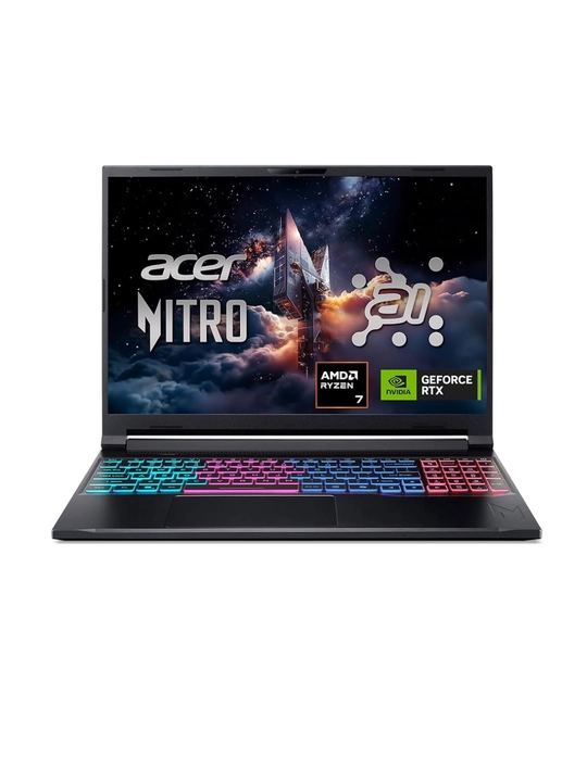 Ноутбук Acer Nitro V16S AI, Ryzen 7 260,16.0 FHD IPS 180Hz,RTX 5060/8GB RAM 16DDR5/512GB