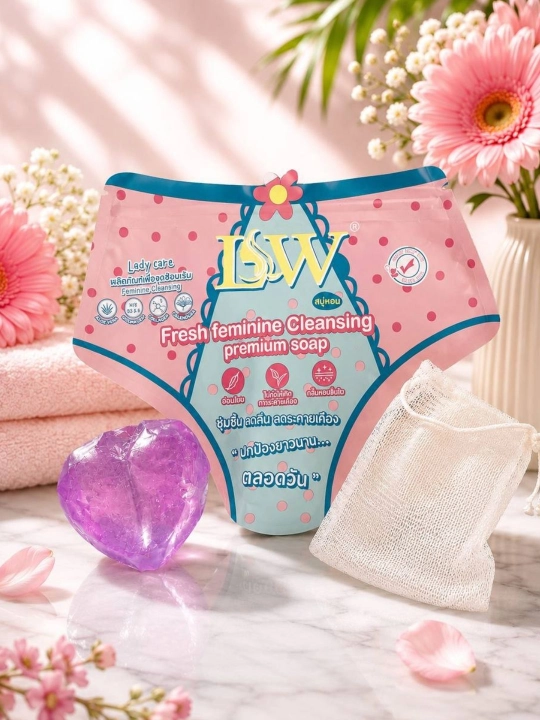 Женское мыло для интимной гигиены в форме сердца – LSW Fresh Feminine Cleansing Soap, 50 г