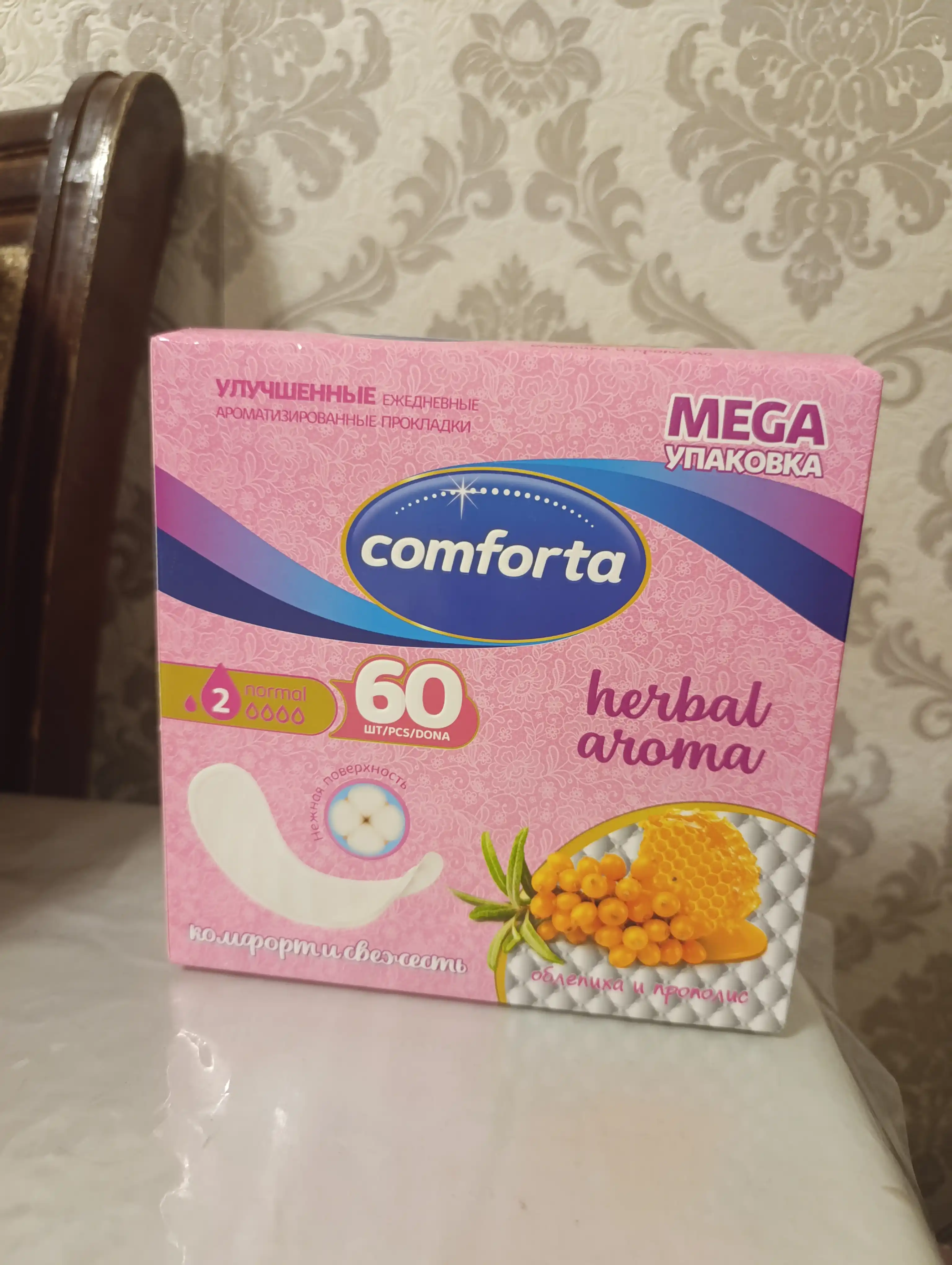 Kundalik prokladkalar Comforta chakanda, 60 dona