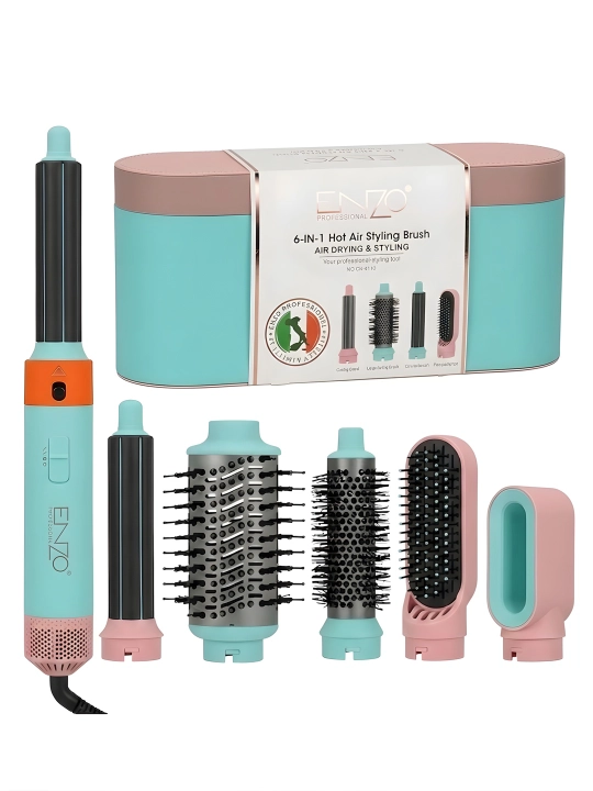 Professional fen Styler, ENZO Styler fen, 6 tasi 1 da soch turmaklagichi - 