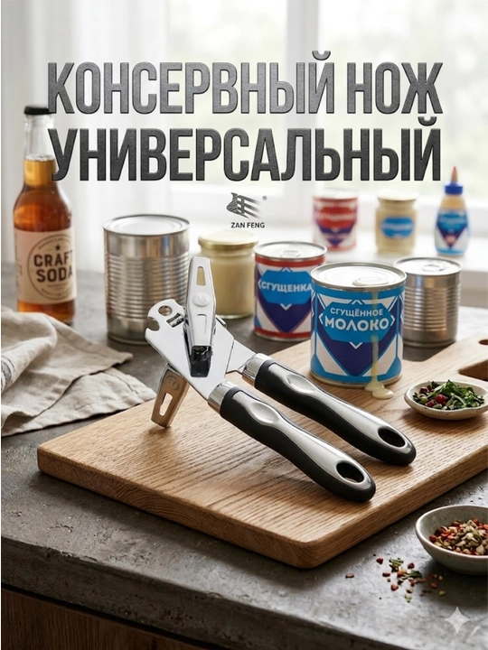 Консервный нож универсальный ZAN FENG - 