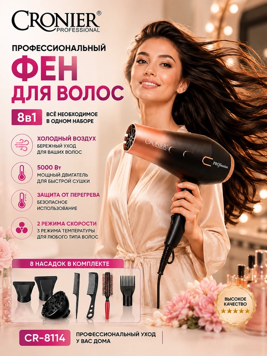 8-tasi-1-da nasadkali professional soch quritgich - 