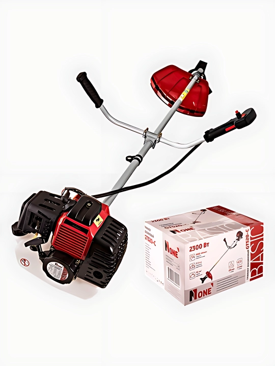 Benzinli trimmer NUMBER ONE GT520-C, gazonokosilka, 2300 Vt, 2.3 ot kuchi, 52 sm³