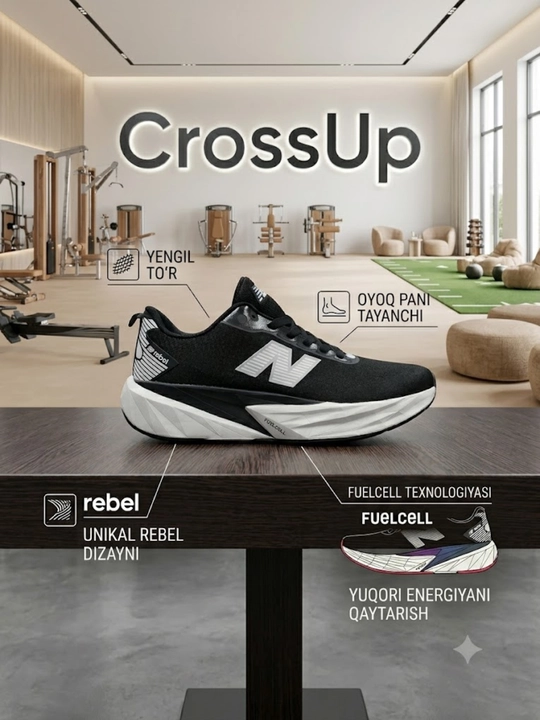 1 o‘lcham kattaroq oling! New Balance erkaklar krossovkasi, erkaklar poyabzali, 40-45 разм