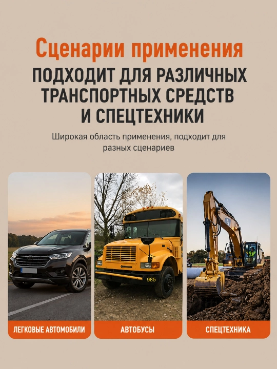 Мигалка магнитная на крышу автомобиля Сигнальный маяк на магнитном основании 60 LED