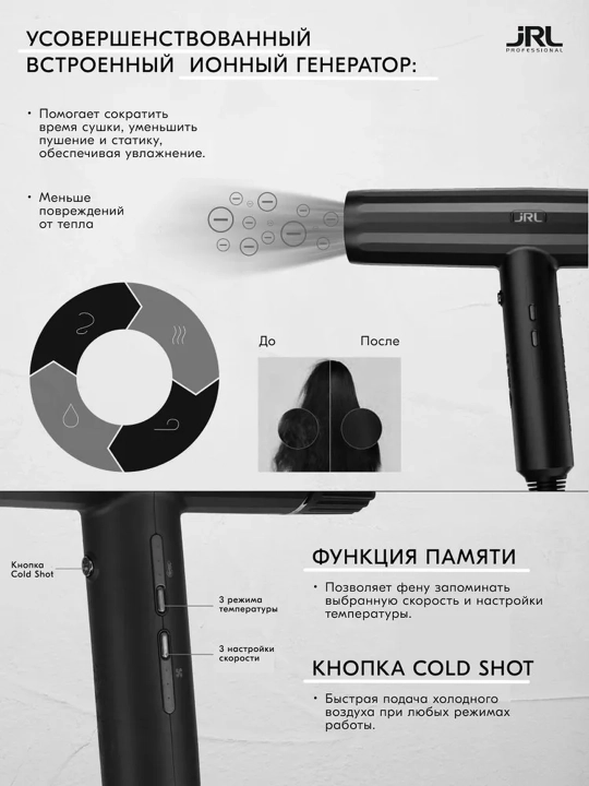 JRL Forte PRO professional soch qurutgichi oq