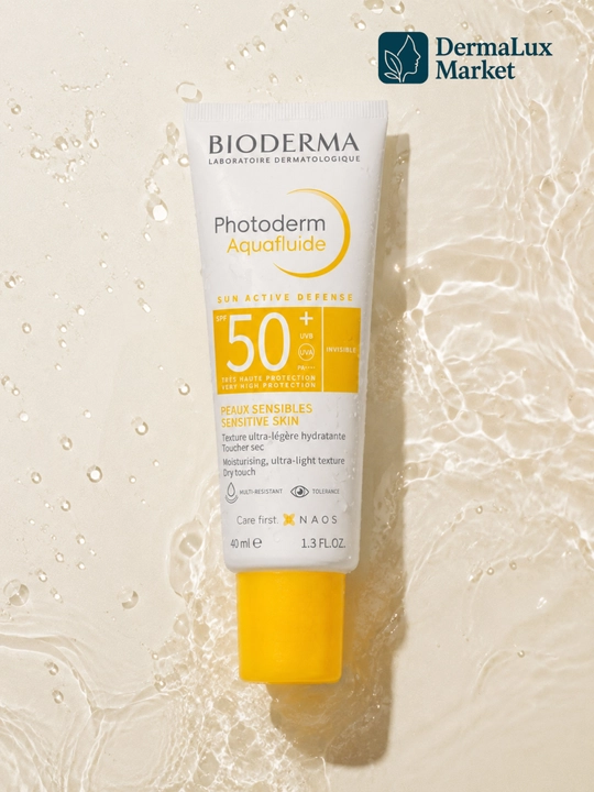 Yengil tekstura va ko‘rinmas qulaylik Photoderm Aquafluide Bio  SP 50 40 mla