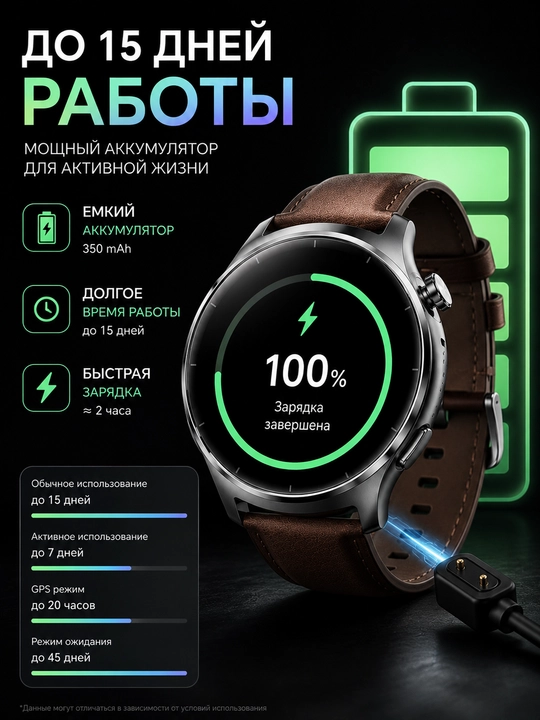 Смарт-часы Mibro Lite 3 Pro AMOLED, GPS, Bluetooth-звонки, 2 ремешка