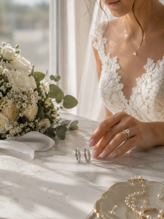 Серьги женские, Van Cleef, с фианитами, золотистые и серебристые