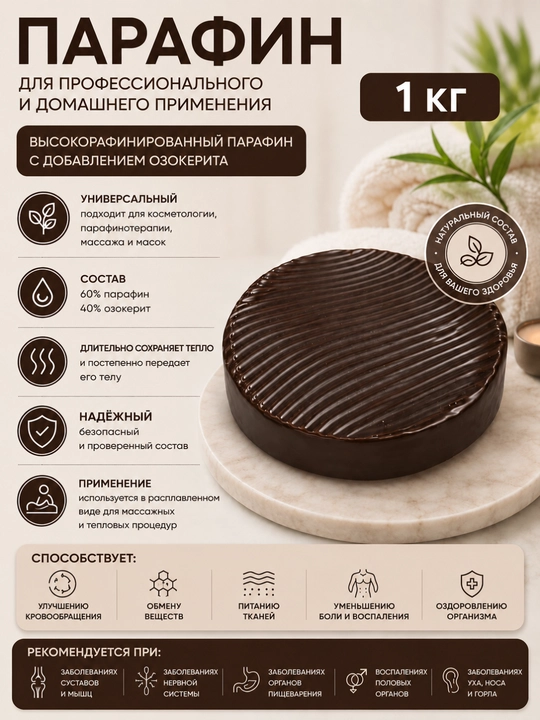 Высокорафинированный парафин, 1 кг - 