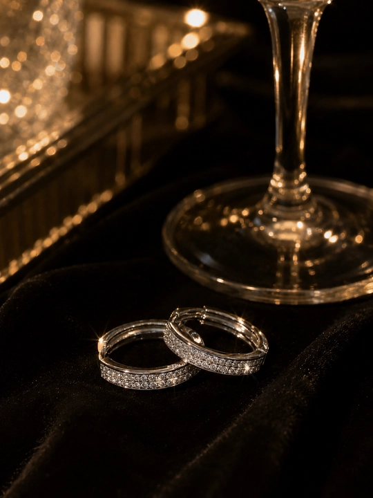 Ziraklar ayollar uchun, Van Cleef, oltin va kumush rangli fianitli ziraklar - 