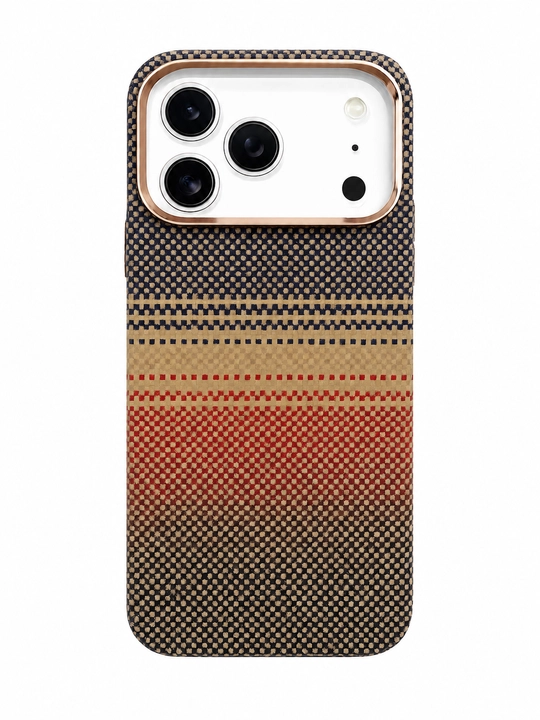 IPhone 17 Pro Max uchun Luxo Carbon Magsafe magnitli g'ilofi