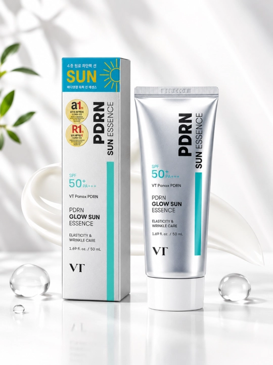 VT PDRN SPF50+ PA++++ солнцезащитный крем, SPF крем для лица ежедневная защита от солнца