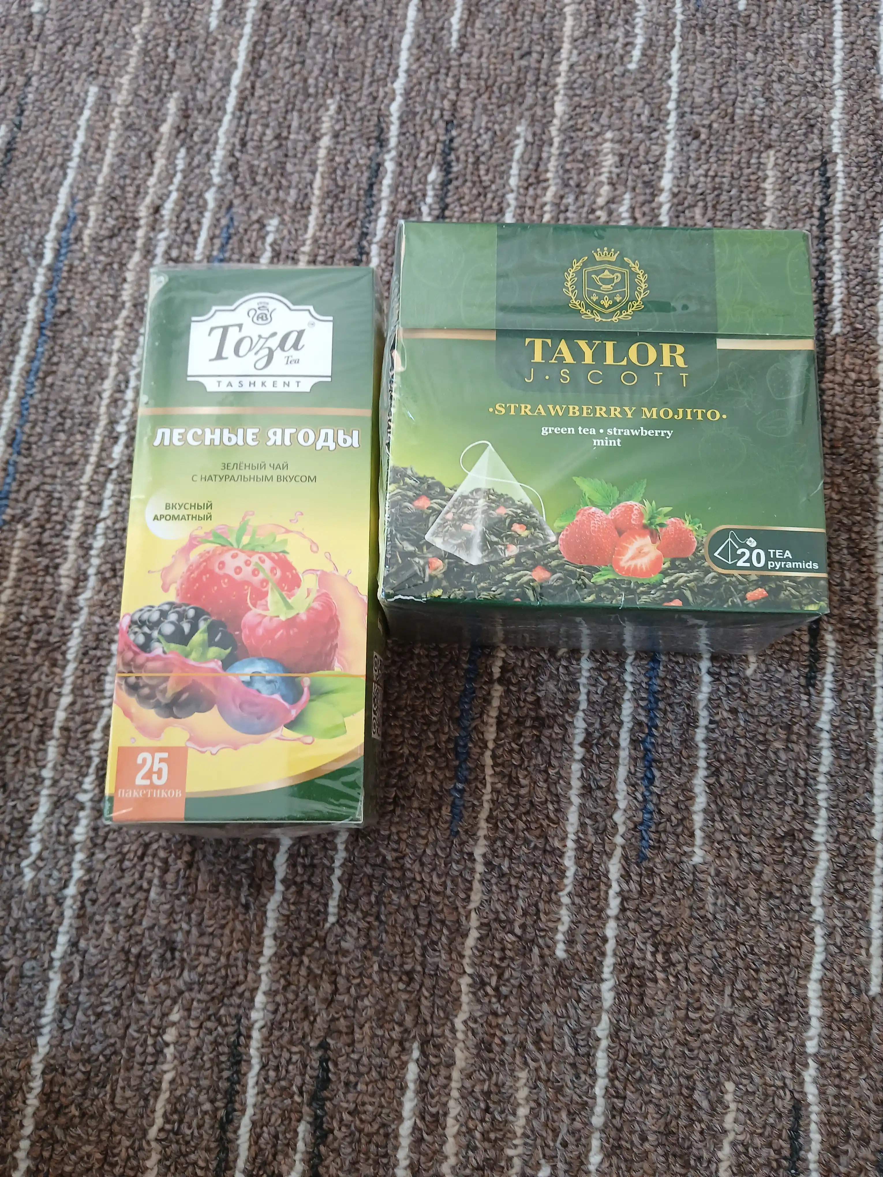 Taylor ko'k choy piramidkalar, Strawberry Mojito, 20 dona