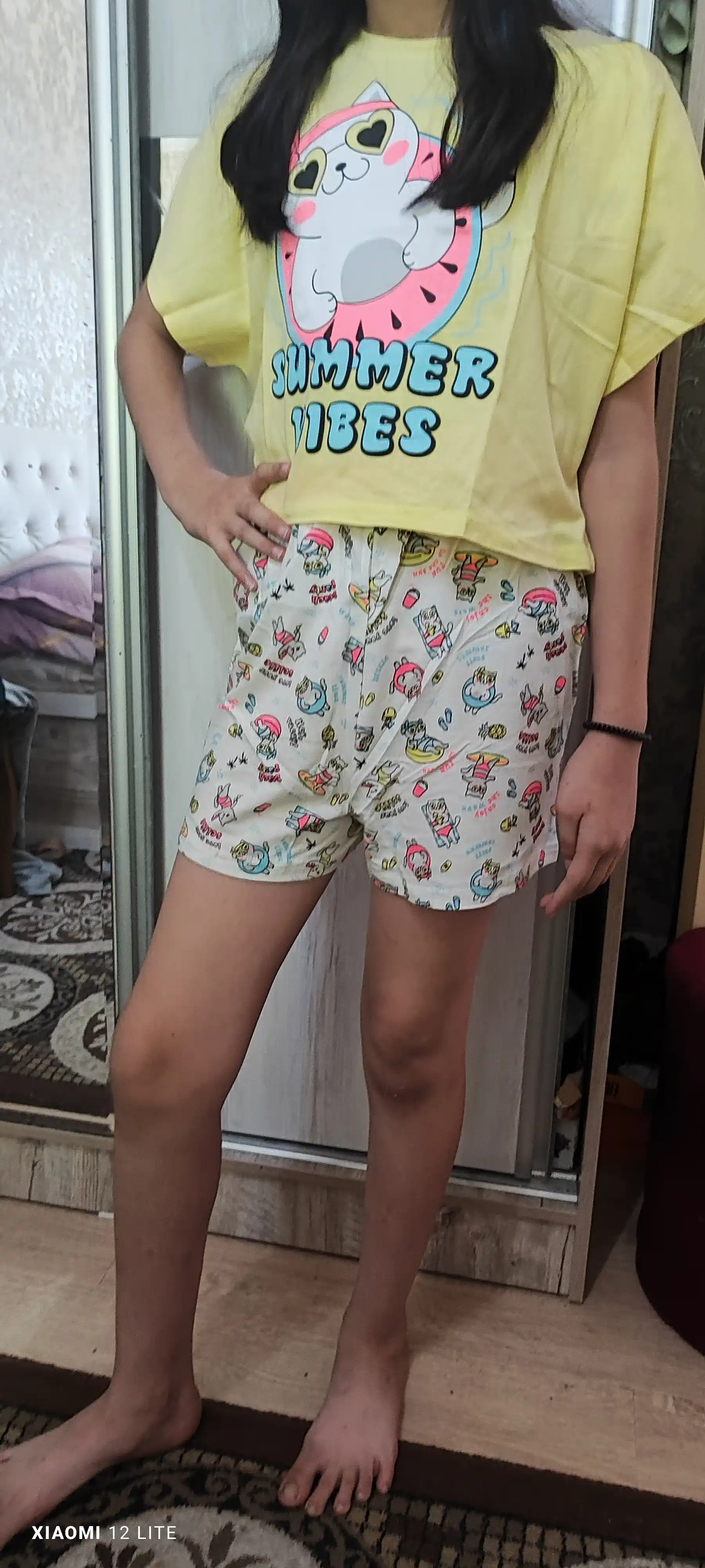Qiz bolalar uchun pijama, paxta NEO