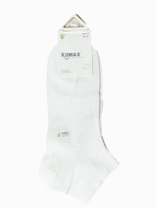 Женские носки KOMAX хлопковые, дышащие, однотонные - 