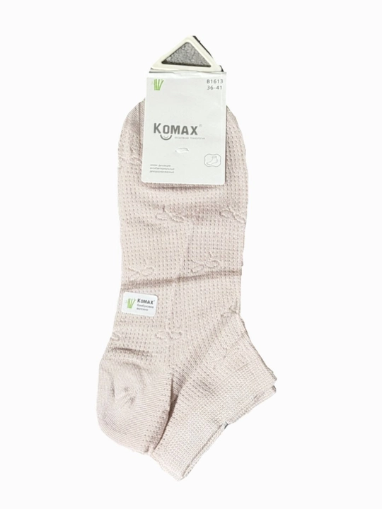 Женские носки KOMAX хлопковые, дышащие, однотонные - 