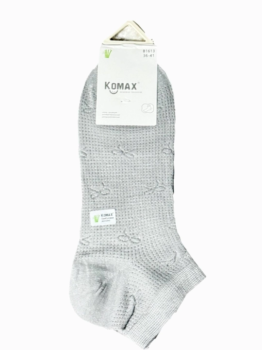Женские носки KOMAX хлопковые, дышащие, однотонные - 