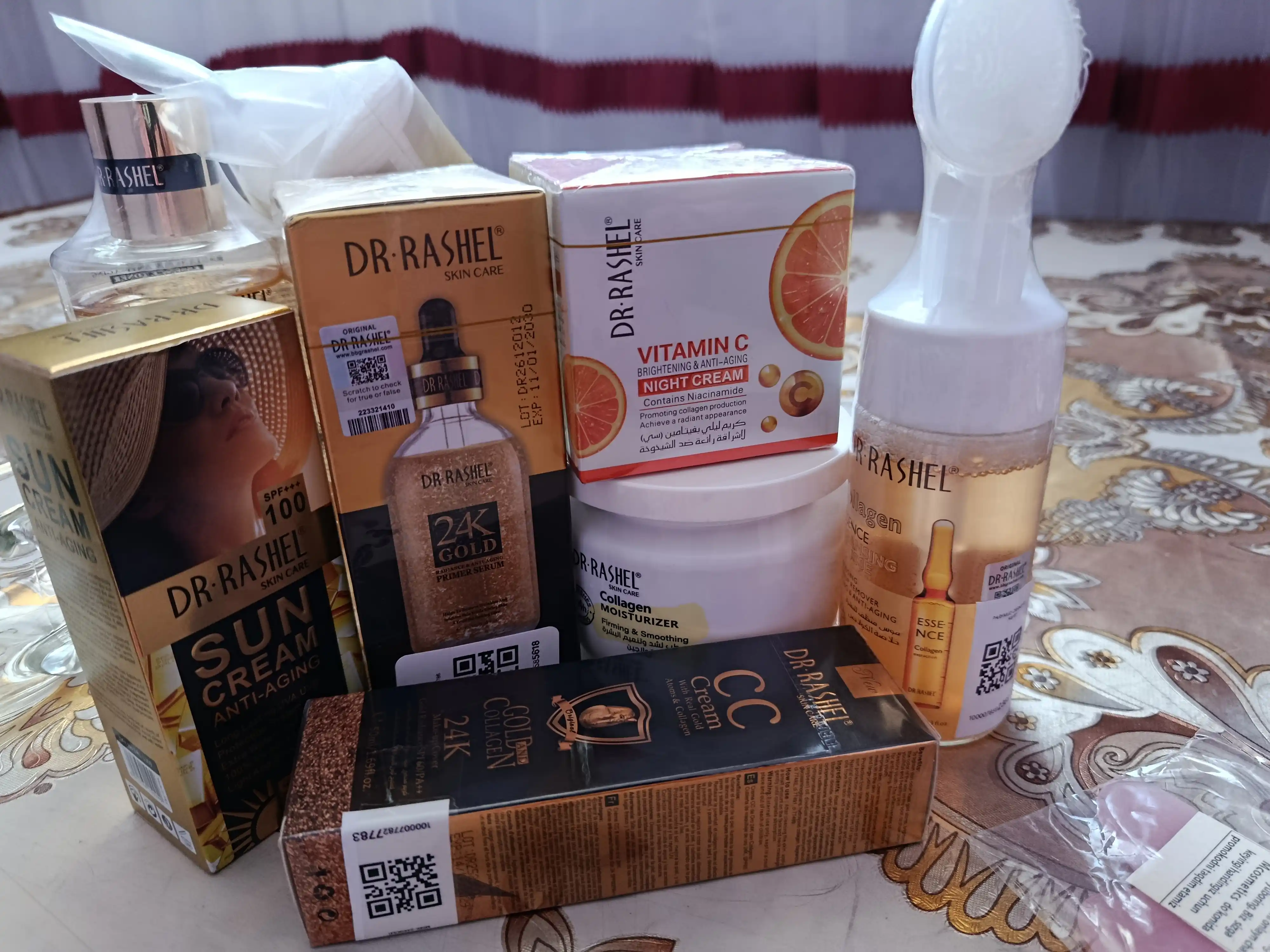 Тональный крем для лица, CC 24K gold коллаген SPF60/PA++, увлажняющий CC крем Dr.Rashel
