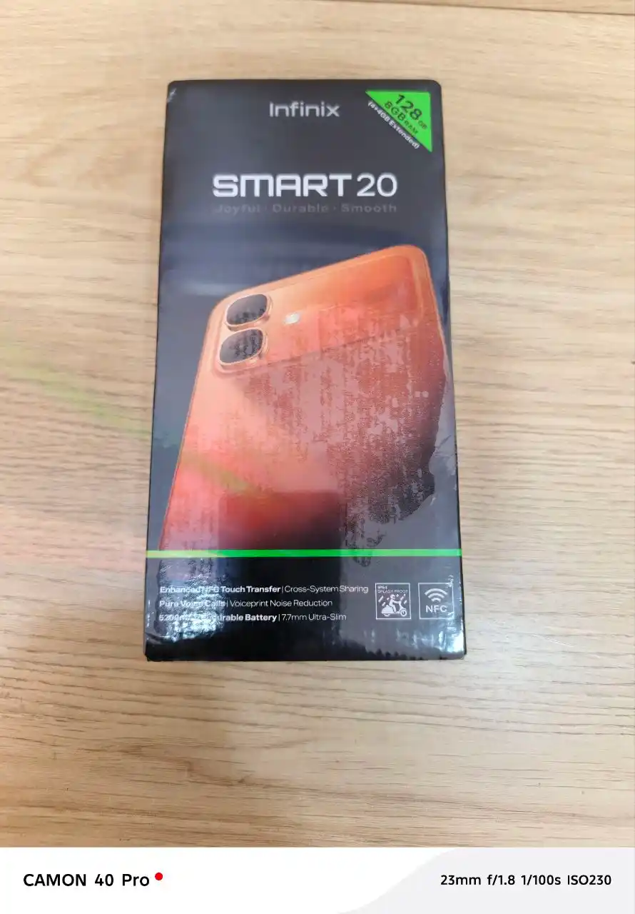 Телефон Infinix Smart 20, HD+ LCD 120Hz, 5200mAh 10w, G81 Ultimate, 2х сим + UZIMEI