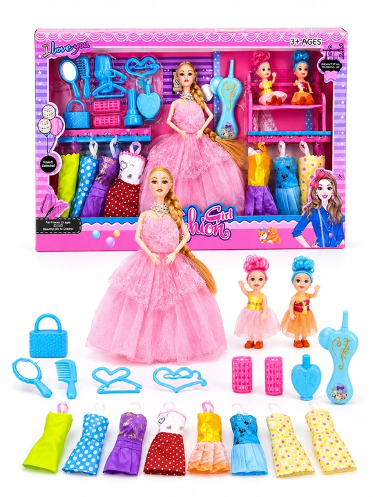 Fashion Girl qo‘g‘irchoq va kiyimlar to‘plami, 3109-1 - 