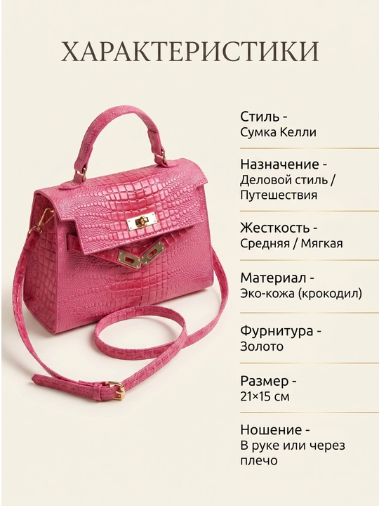Ayollar sumkasi SHADIZA CLASSY, yozgi, zamonaviy, yengil va ko'p funksiyali