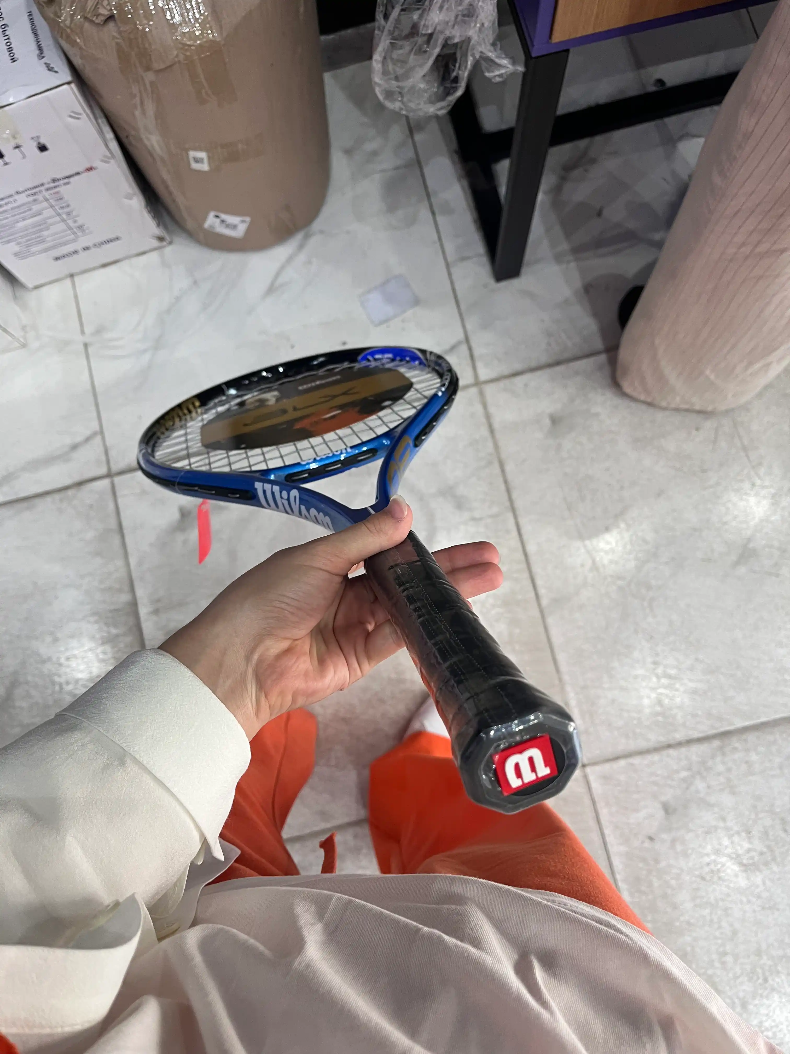 Wilson 3LX BLX tennis raketkalari. Texnologiya raketka ramasi materiali o‘rilgan