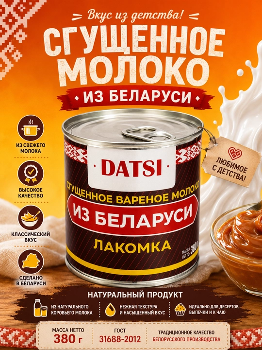 Вареная сгущенка Datsi, 380 г - 