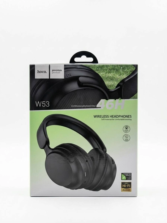 Simsiz quloqchinlar Hoco W35, W53, W66 400 mA·soat, BT 5.3, AUX, TF, to‘liq o‘lchamli - 