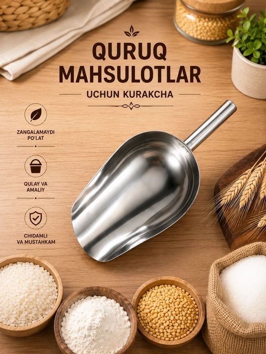 Совок для сыпучых продуктов - 