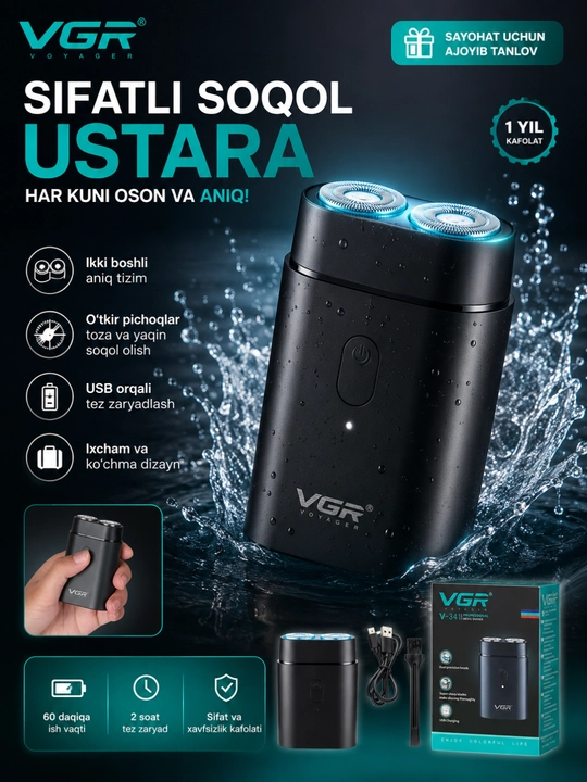 VGR Premium Elektr ustaralar seriyasi har xil modellar V-331 -332 -341 -353 -375 -383 -390 - 