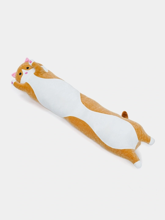 Мягкая игрушка-подушка кот-батон, собака хаски, панда, коала, гусеница, лиса