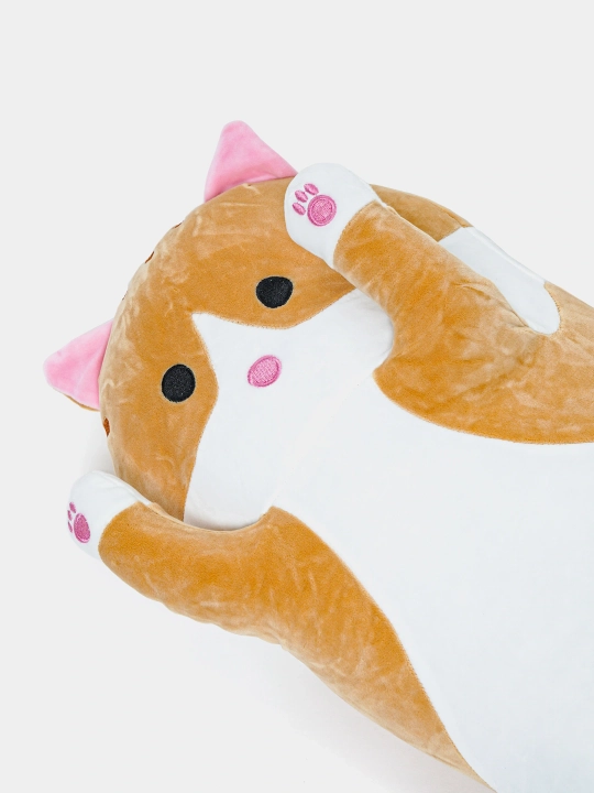 Мягкая игрушка-подушка кот-батон, собака хаски, панда, коала, гусеница, лиса
