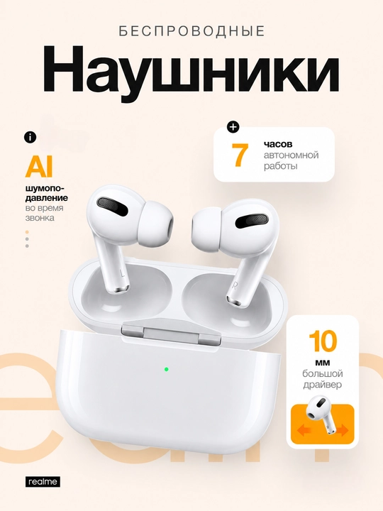 Беспроводные наушники Pods Pro 2, Pods 3, Air31, LED-дисплей, для iOS и Android - 