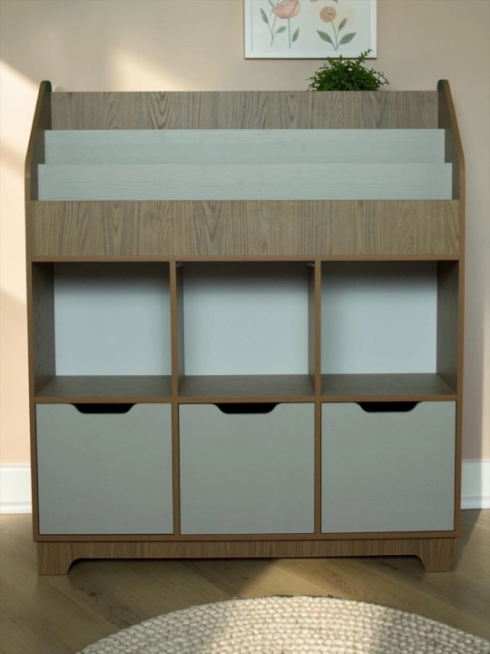 Mimibeldan “Bulbul” Premium детский шкаф и книжный стеллаж, 140×120×40 см
