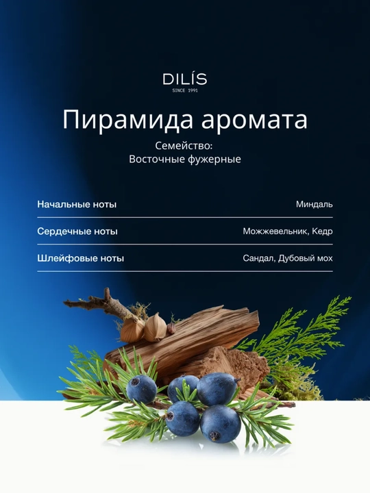 Parfyumlangan suv Dilis For Him, erkaklar uchun, 80 ml