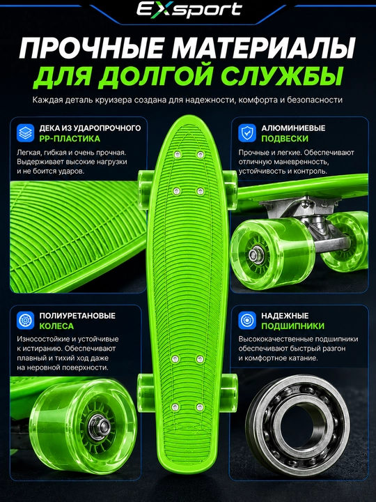 Скейтборд, круизер, пластиковый скейтборд, пенни борд, пенниборд, скейт для детей