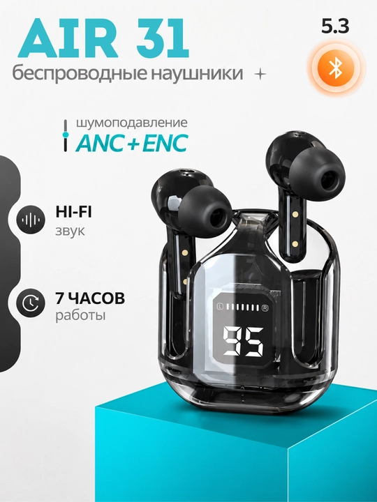 Simsiz quloqchinlar Pods pro 2,Pods 3,Air31 naushniklar,Led display,IOS va Android uchun