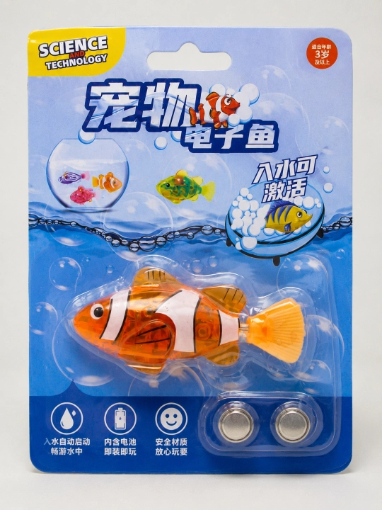Suzuvchi robot baliqcha – vannada cho‘milish uchun o‘yinchoq, suvda suzadi