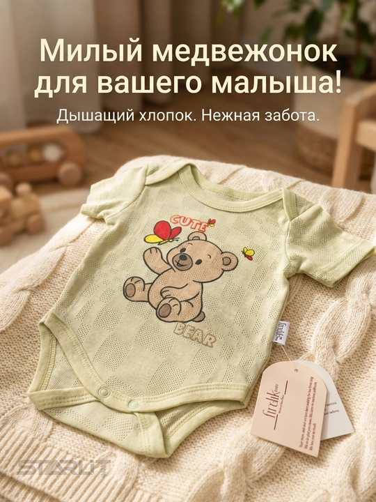 Боди с коротким рукавом для новорожденных, хлопок, дышащее, для мальчиков и девочек боди