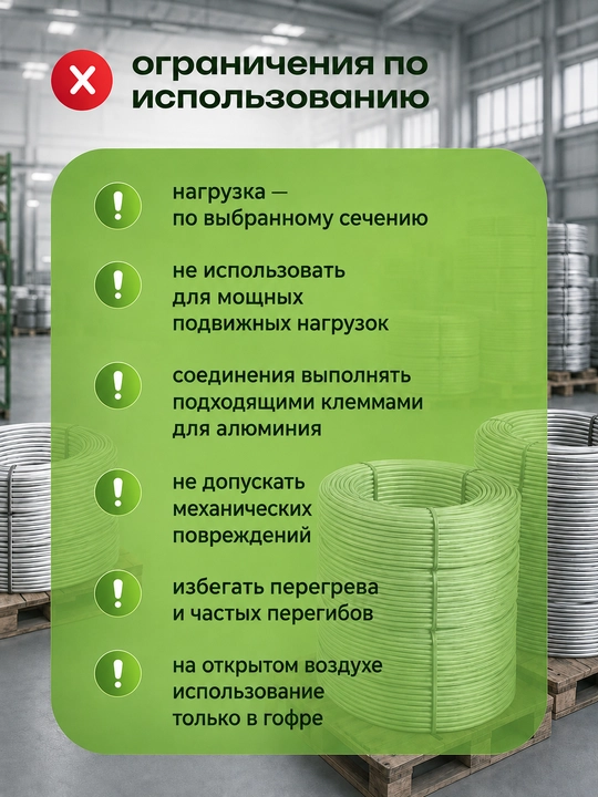 Провод АПУНП 2х4 мм² алюминиевый плоский Uzkabel для силовой проводки