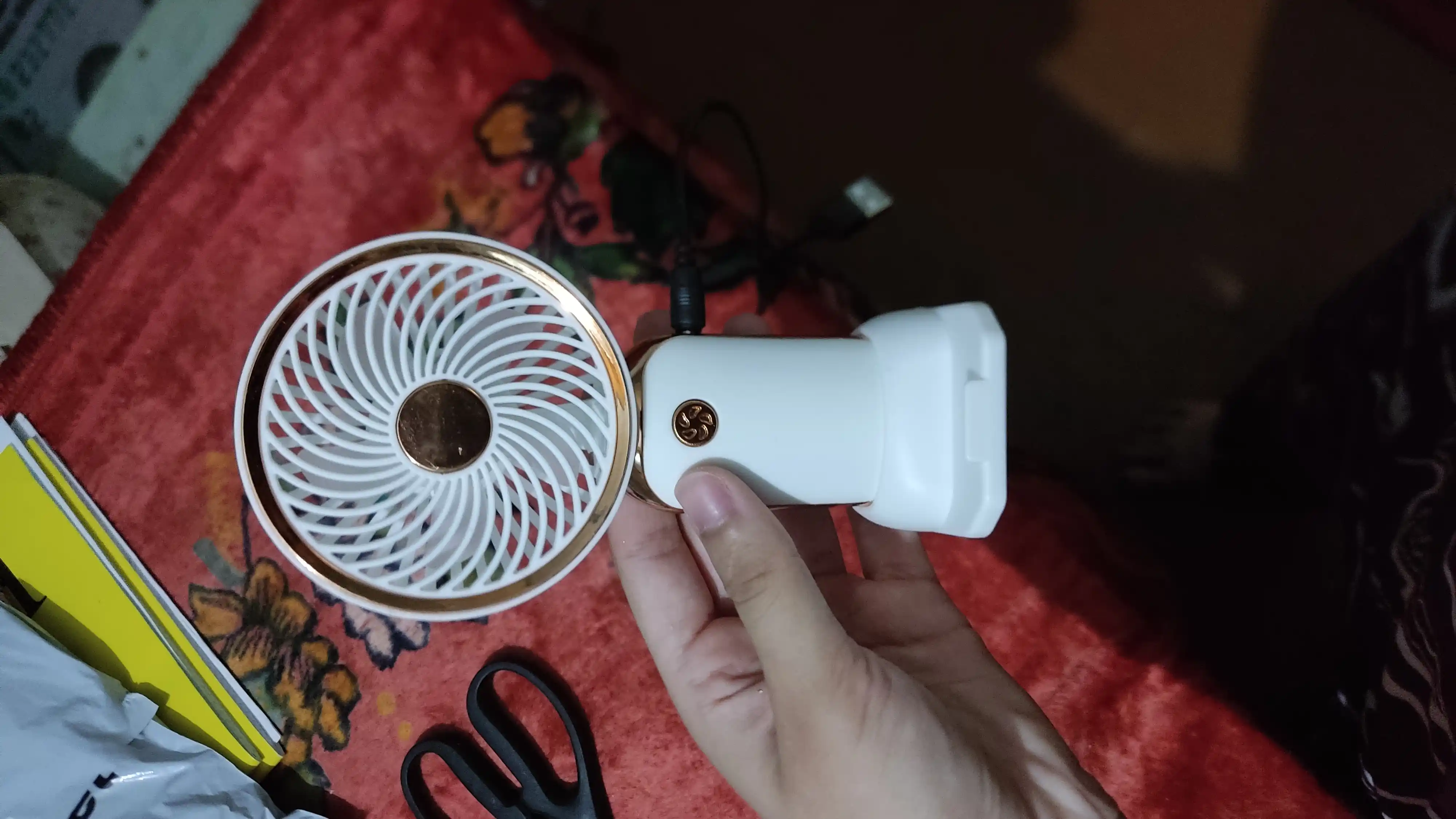 Mini qo'l ventilyatori, ish stoli uchun, USB portativ
