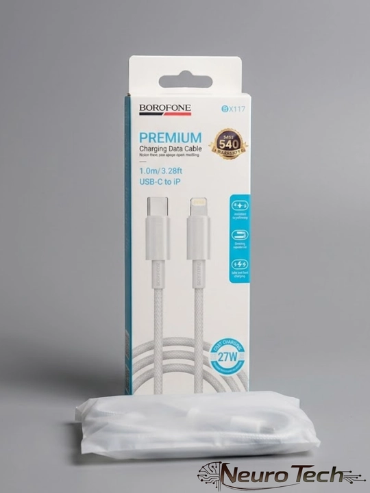 Кабель Type-C to Lighting, 3.1, 27W, для быстрой зарядки и передачи данных