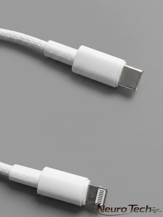 Кабель Type-C to Lighting, 3.1, 27W, для быстрой зарядки и передачи данных