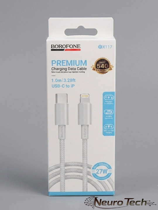 Кабель Type-C to Lighting, 3.1, 27W, для быстрой зарядки и передачи данных